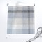 Blue Gray Plaid Neutral Classic Geometric Calm Check Traditional Large Scale Custom Printed Fabric by Spoonflower Various Fabrics by the Yard or Fat Quarter